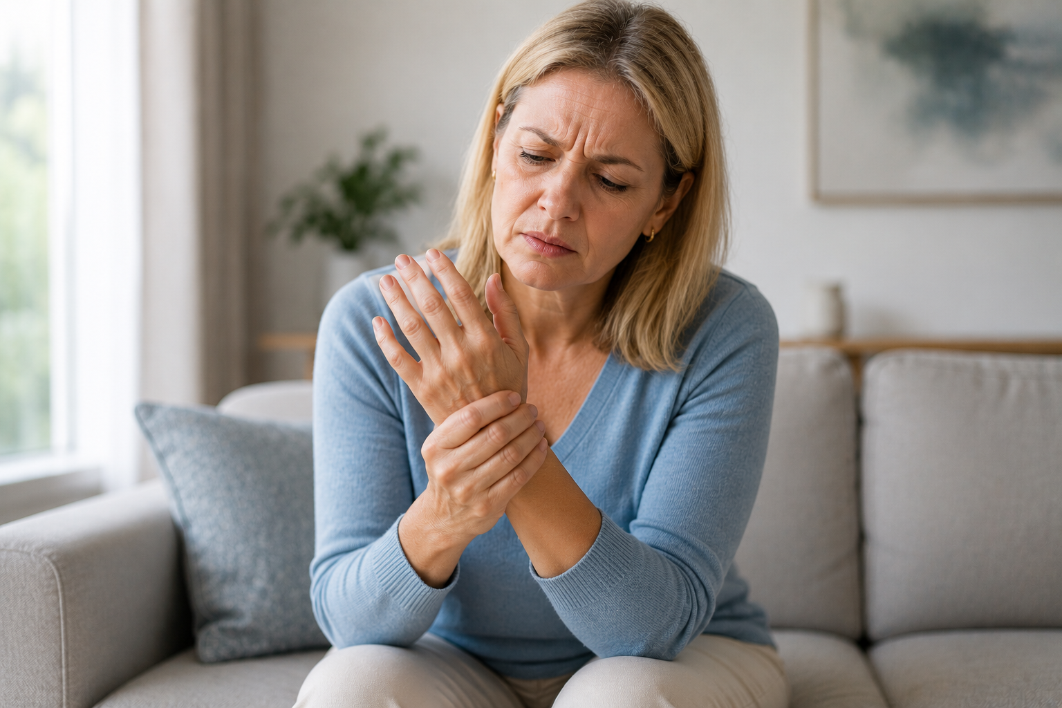 Patient with arthritis and joint pain